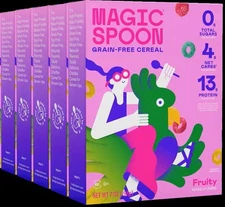 Magic Spoon Cereal - Fruity - 5 Pack - Keto - Low Carb - High Protein - 0g Sugar