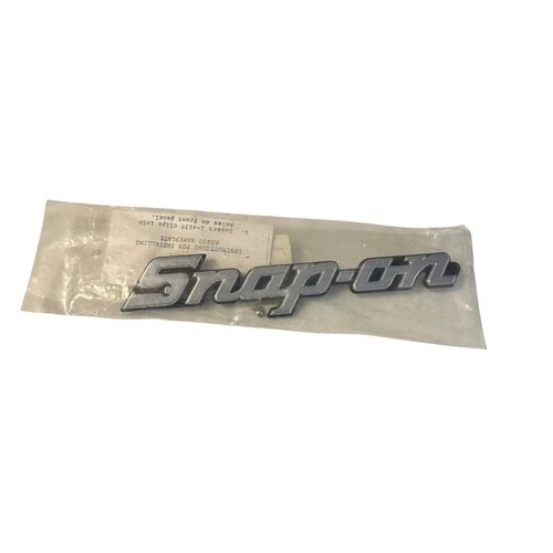Genuine Vintage Snap-on Tool Box 8" Emblem KN 800 Metal New