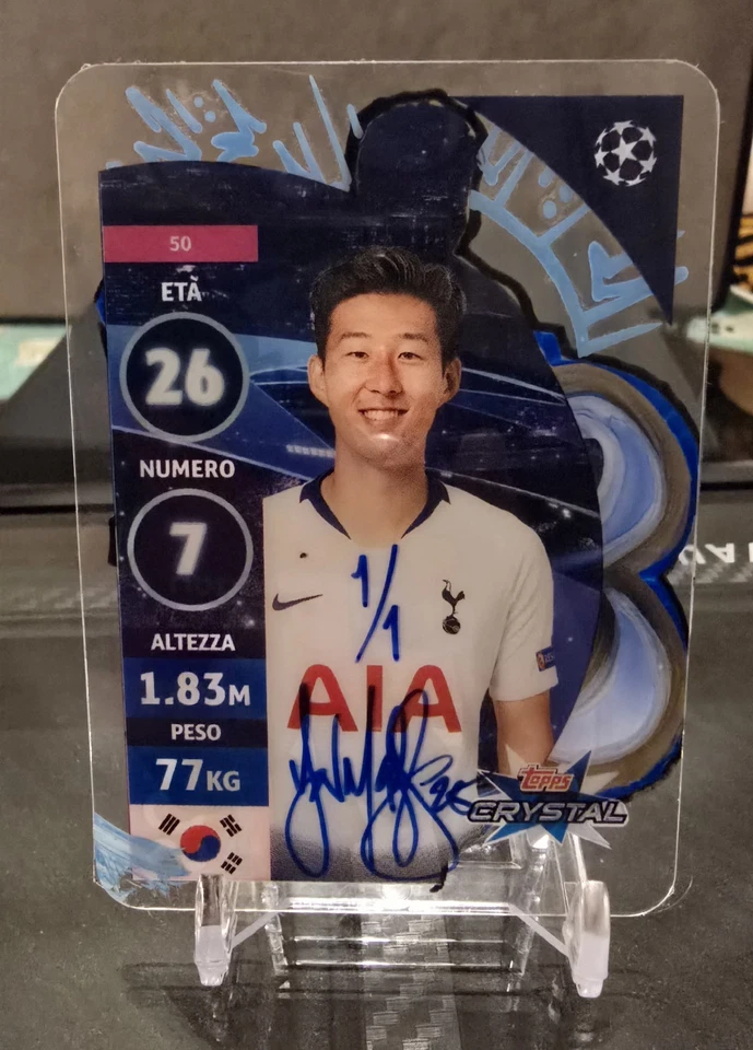 1/1 Ian McKesson Art Card 2018-19 Topps Crystal Champions League Heung-Min Son - Image 2 of 2