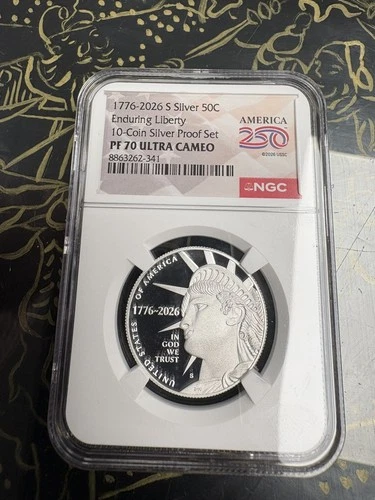 2026 S Silver Enduring Liberty Half Dollar NGC PF 70 Ultra Cameo FR IN HAND