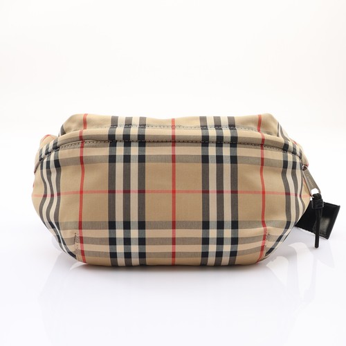 BURBERRY Vintage Check Waist Bag Beige Coated Canvas 8010430