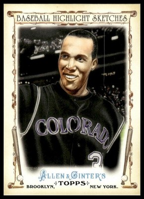 2011 Topps Allen & Ginter #BHS-22 Ubaldo Jimenez Highlight Sketches Rockies NM+