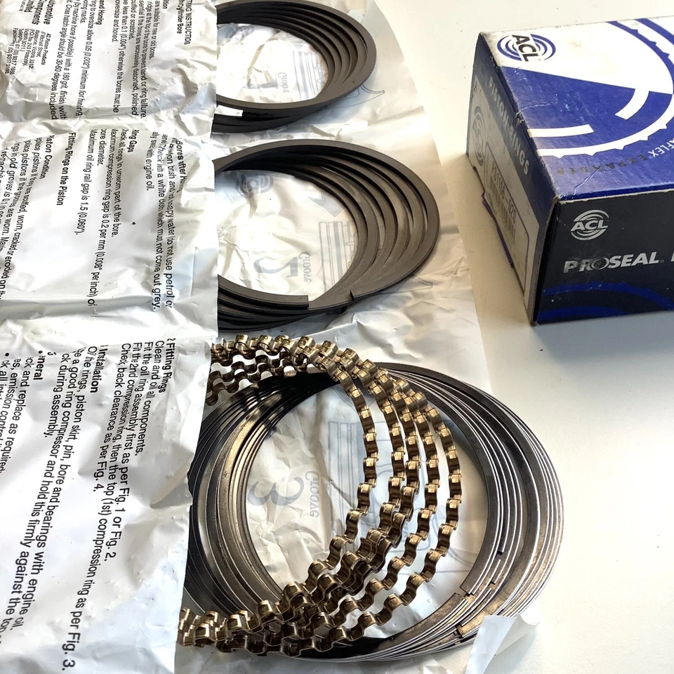 Новый из старых запасов комплект поршневых колец PS1166 ACL для Ford XM XP XR диаметр отверстия 3,68 дюйма стандартный - Изображение 4 из 4
