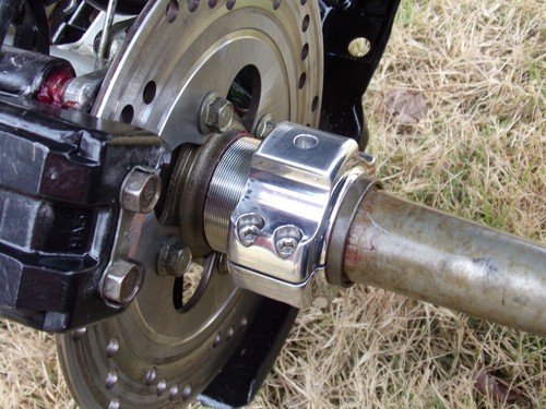 HONDA ATC 250R, 350X ATC250R, ATC350X BILLET ALUMINUM DOUBLE AXLE LOCK NUT - Picture 2 of 5