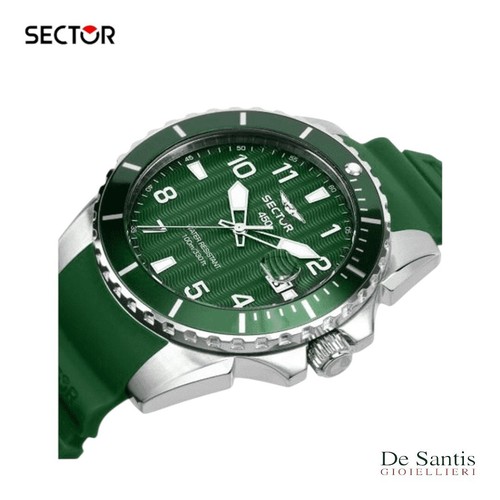 Orologio Uomo Sector 450 Verde: Stile Sportivo e Dinamico con Cinturino Silicone - Foto 2 di 5
