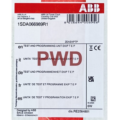 ABB Ekip T e P XT2-XT4 Test and Programming Unit for sale ABB Ekip T e P XT2-XT4 Test and Programming Unit for sale