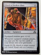 Shard of Broken Glass - Shadows over Innistrad - Magic the Gathering MTG Nice!