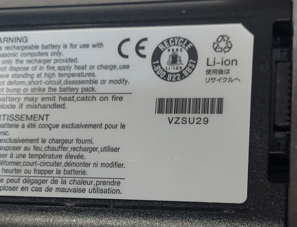 Batería Original Panasonic CF-VZSU29 / CF-VZSU29U para Toughbook Foto 4 de 4