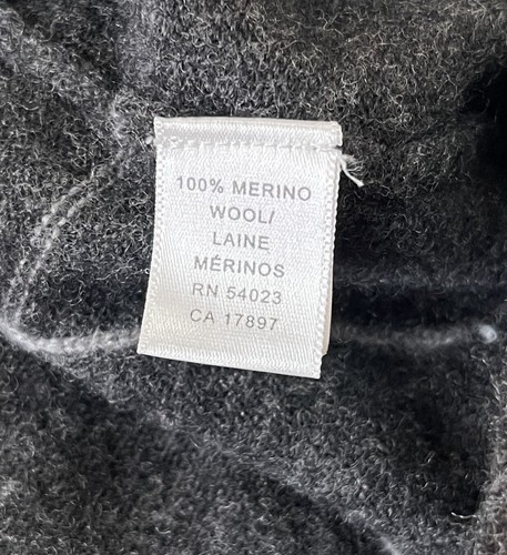 VTG Banana Republic Sweater Mens Large Windowpane Italian Wool - Picture 8 of 15
