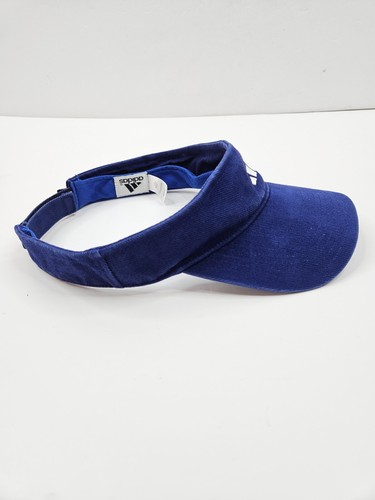 Vintage 90s Adidas Blue Tennis Golf Sun Visor Cap Hat Adults One Size Fits Most - Picture 10 of 18