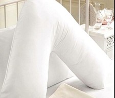 V SHAPE PILLOW ORTHOPAEDIC NECK BACK BODY SUPPORT BED POSTURE CHAIR NURSING NEW