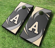 ARMY BLACK KNIGHTS "Swoosh" CORNHOLE WRAPS BOARD SET 8 ACA Regulation Bags