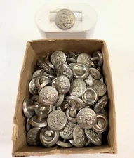 Lot of 10 U.S. Military Uniform Button United States screw back Button 5/8