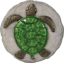 Spoontiques -Garden Décor - Turtle Stepping Stone - Decorative Stone for Ga