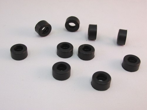 AFX REAR SILICONE TIRES ~ 10 PC NEW REPRO ~ HO SCALE ~ FITS LIFE-LIKE, SOME TYCO - Picture 1 of 4
