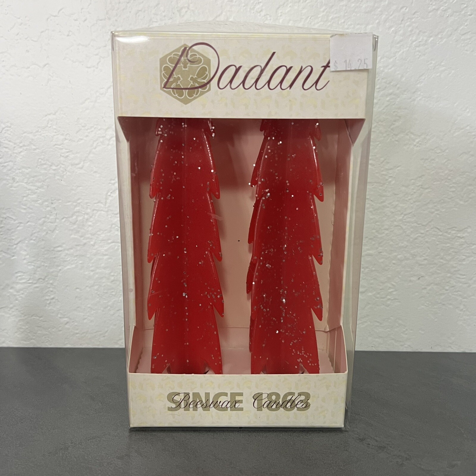 Red Glitter Christmas Tree Shaped Holiday