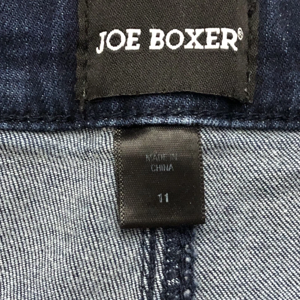 Shorts jeans Joe Boxer tamanho 11 cintura alta jeans escuro - Imagem 4 de 4