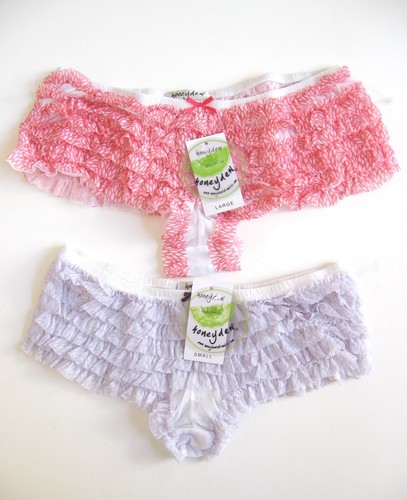 A334 Honeydew Intimates NEW Women's Tier Layer Ruffle Sheer Mesh Rumba Boyshorts - Picture 6 of 71