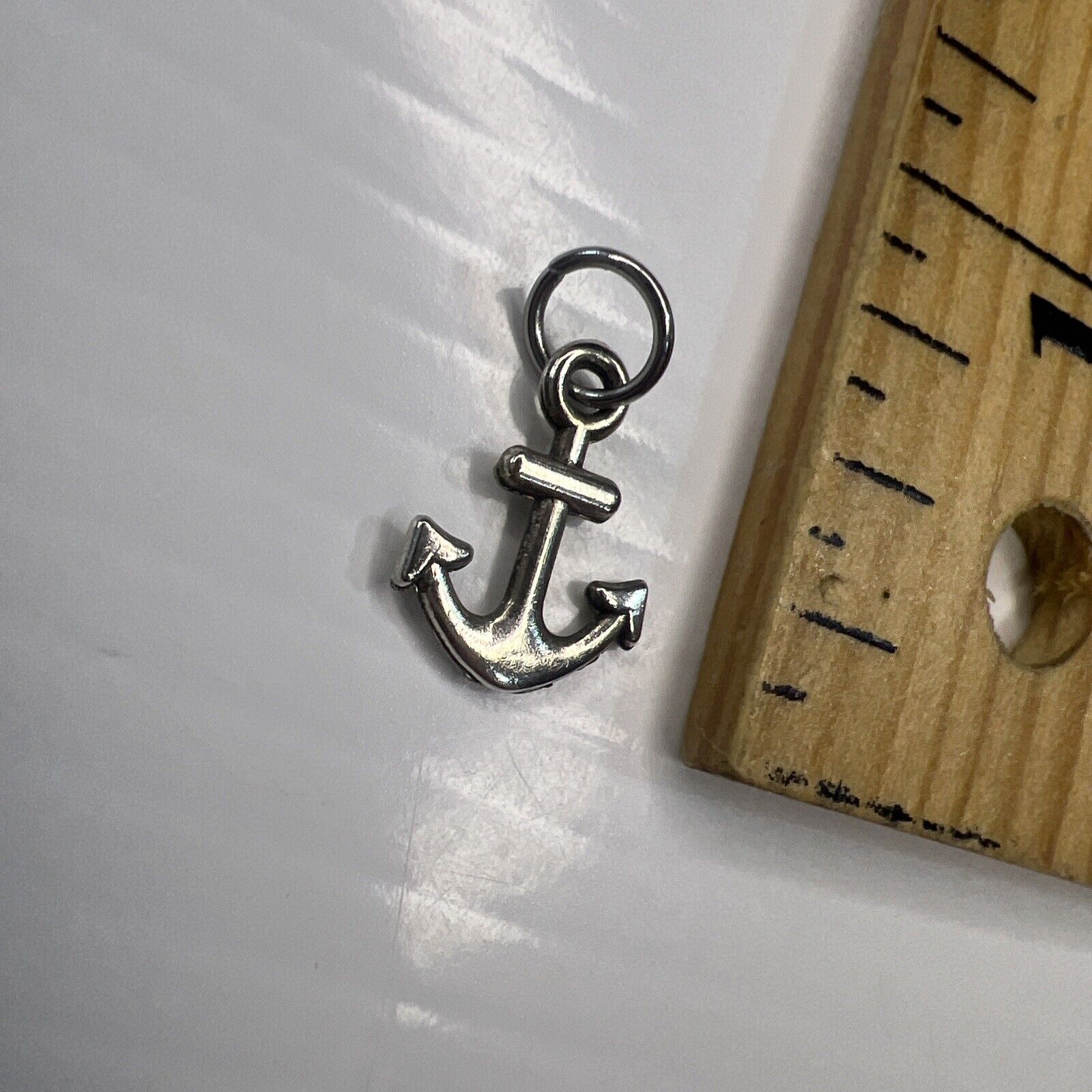 925 Sterling Silver Charm Pendant Mini Anchor Oce… - image 5