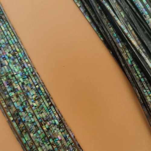 8/16 pezzi Abalone Shell Edge Strip Binding Purfling 400 mm intarsio chitarra liutaio USA - Foto 4 di 20