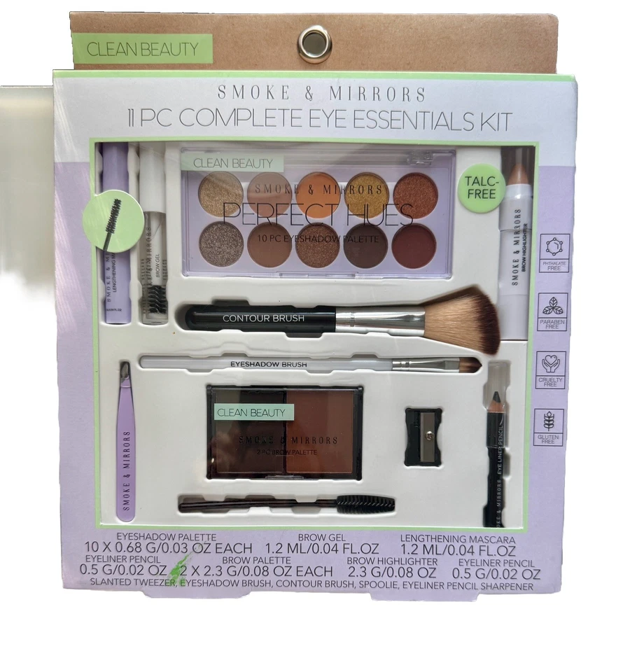 Kit completo de 11 piezas Smoke & Mirrors Eye Essentials - Belleza limpia, Foto 3 de 3