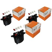 3X Mahle / Knecht Kraftstofffilter KL 581 Fuel Filter