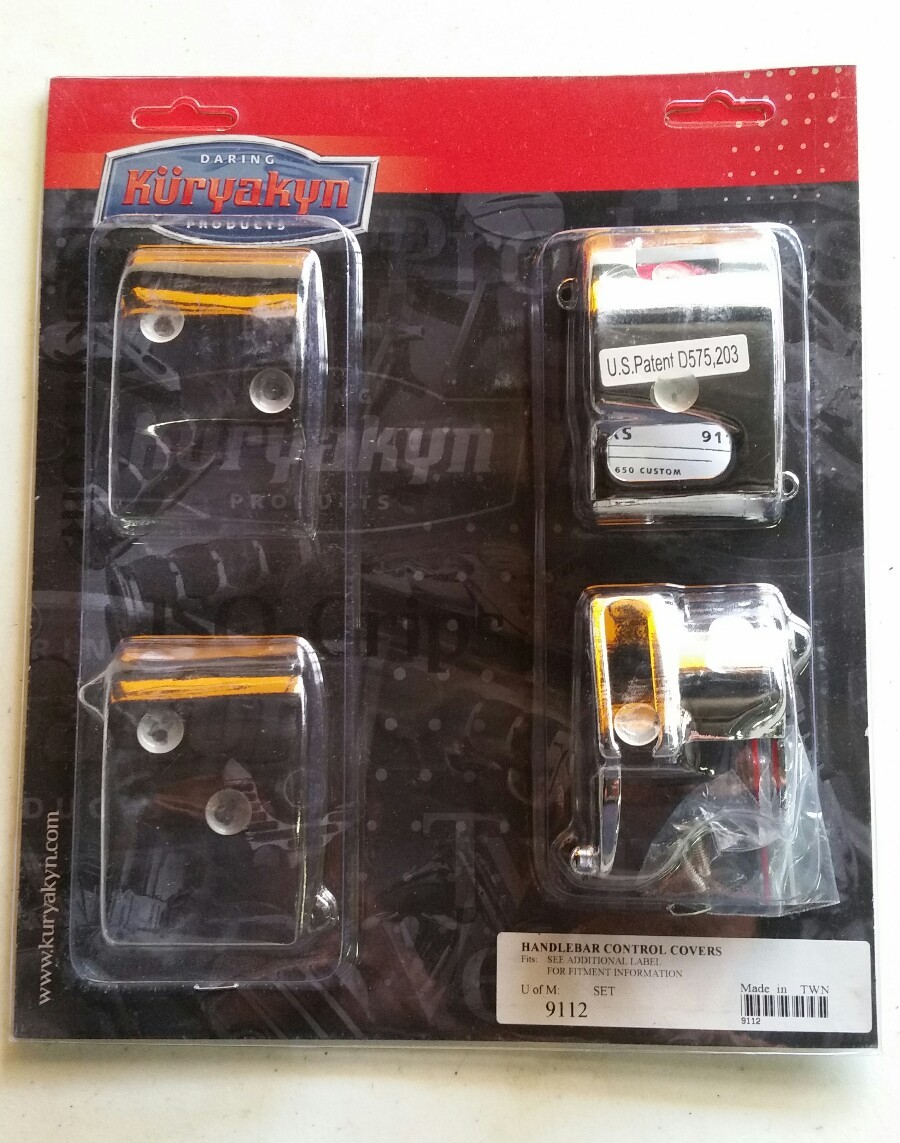 専用　セットのキャスト Kuryakyn Handlebar Control Cover Part# 0616-0011. Fits Yamaha