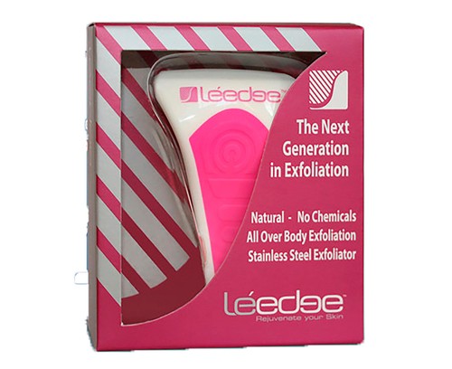 1 x NEW Le'edge face and Body Exfoliator Tool  PINK.  NEW IN BOX. Chemical Free - Picture 1 of 12