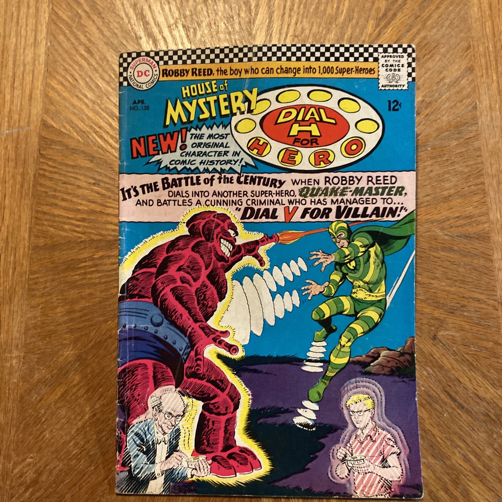 House of Mystery Dial H for Hero #158 DC Comics 1966