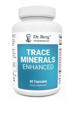 Complejo Mejorado Dr. Berg Trace Minerals, 60 Cápsulas, 70+ Traza Minerals + Zinc