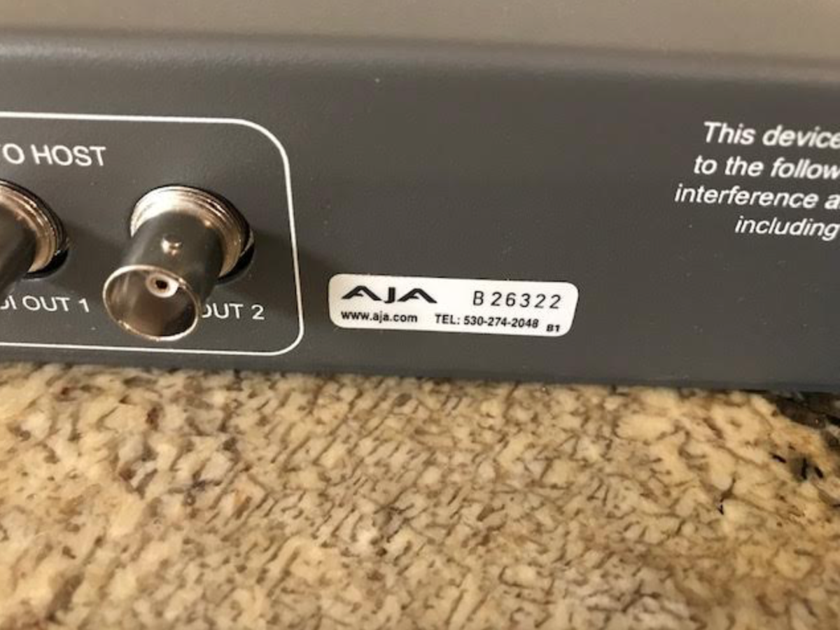 AJA KL Boxブレイクアウトボックス AJA 1 RU External Breakout Box for Kona LHi KLHI-BOX-R0 B&H