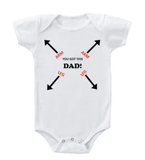 You Got This Dad! Instructions Cotton Baby Bodysuit One Piece