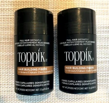 2 PACK - TOPPIK Hair Building Fibers - LIGHT BROWN - 12 g / 0.42 oz.