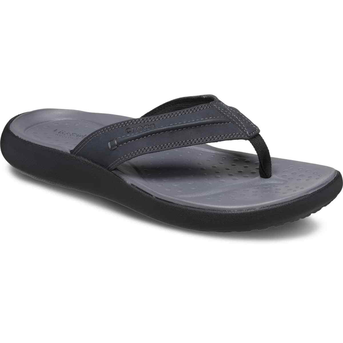 Le Yucca’s / Crocodile Cap toes Crocs Men's Yukon Vista II LiteRide Clogs, Black/Slate Grey