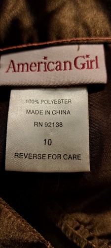 American Girl Pants. Girls. Size 10. New Without Tags. Olive Color With Shine. - Picture 8 of 8