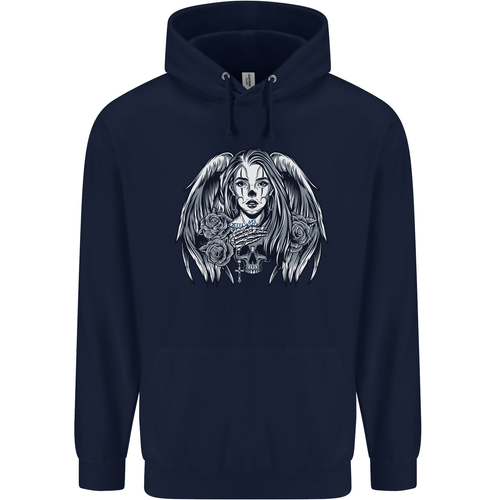 Heaven & Hell Angel Skull Day of the Dead Childrens Kids Hoodie - Picture 18 of 88