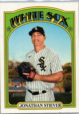 2021 Topps Heritage Baseball Jonathan Stiever RC White Sox #536 Rookie