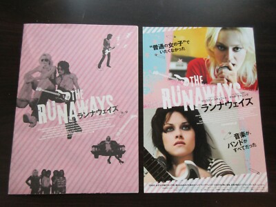Runaways Japan Film Program Promo Flyer Book Sigismondi Joan Jett