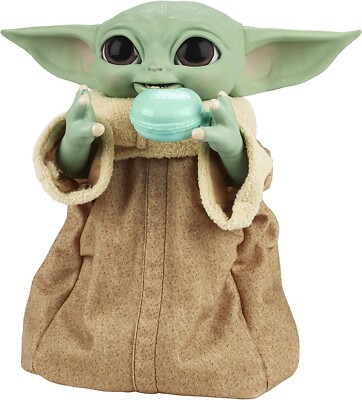 STAR WARS The Mandalorian Galactic Snackin' Grogu Animatronic Toy