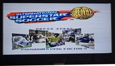 International Superstar Soccer Sega Vintage Retro Video Game for 16 bit console