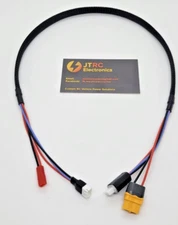 Redcat MT 18 Ascent 18 Lipo 2S Balance XT60 Charge Lead 24” JST Red (RER31100)