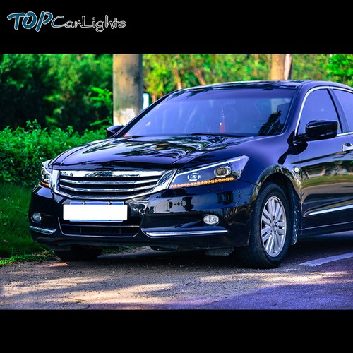 2*LED Projector Headlights For 2008-2012 Honda Accord W/Turn Sequential Signal - Picture 11 of 12