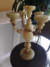 Kerzenleuchter Kandelaber ONYX 5-armig 41x30cm neoklassizistischer Stil EDEL