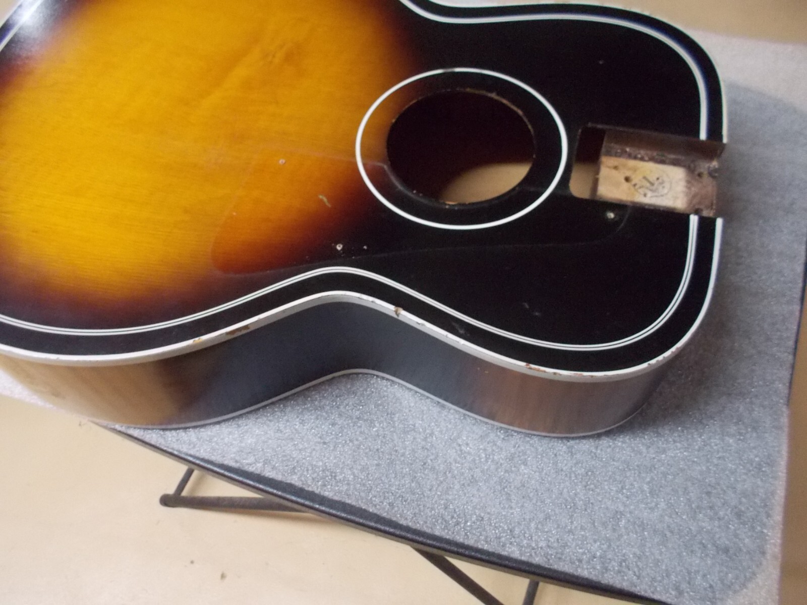 Vintage 60's USA Kay Truetone acoustic guitar body eBay