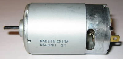Mabuchi 555 DC Motor - Wind or Water Turbine Generator - 12 V - 1 V per 500 RPM