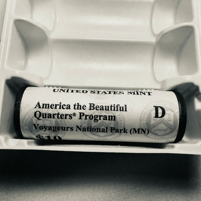 2018 D Voyageurs NP ATB $10 UNCIRCULATED Quarter Roll SEALED US MINT Wrap