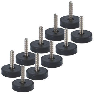 10x Gummi Neodym Magnet mit Gewinde Topfmagnet Außengewinde M4 22mm 6KG Gummiert