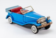 Vintage Tin Litho 1929 American Touring Convertible Toy Friction Car 1960s