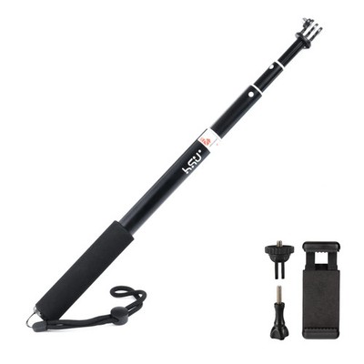 HSU ausziehbarer Selfie Stick, wasserdichter Handgriff für GoPro Hero