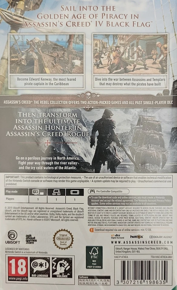 Assassin's Creed The Rebel Collection - Nintendo Switch - New and Sealed - Image 4 of 4